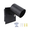 Black GU10 Bulb Holder Modern Lamp Base Metal Light Socket