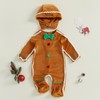 Yoisdtxc Toddler Baby Girl Boy Gingerbread Man Romper Bow Tie