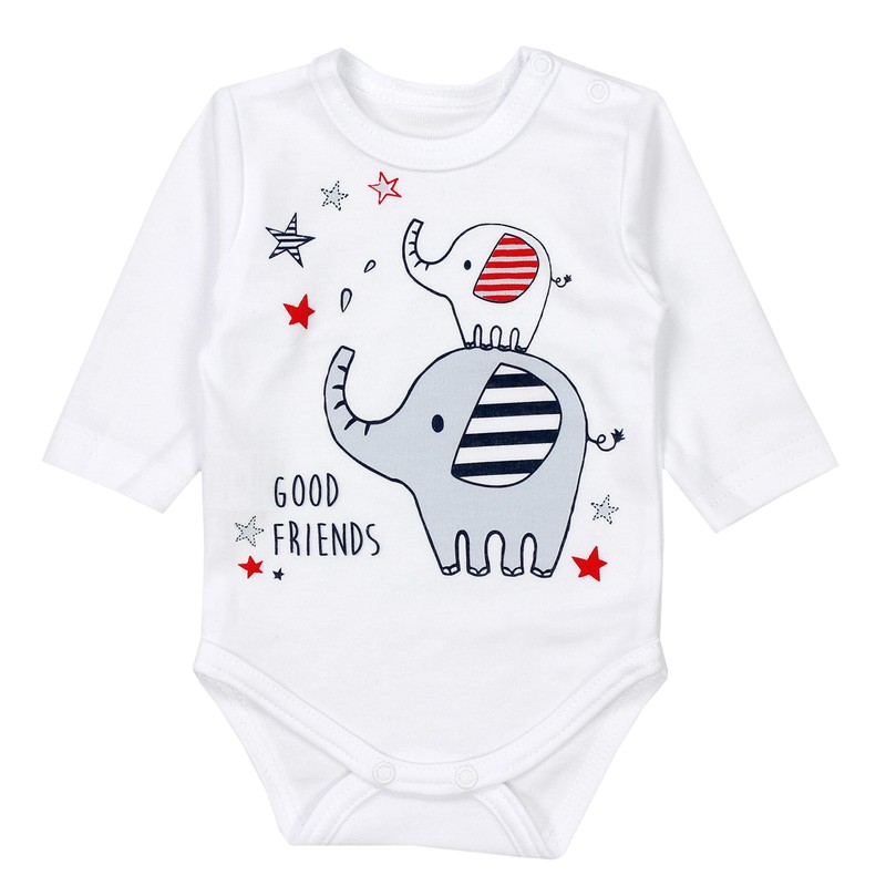 TupTam Baby Bodysuit with Long Sleeve pack of 5, Girl