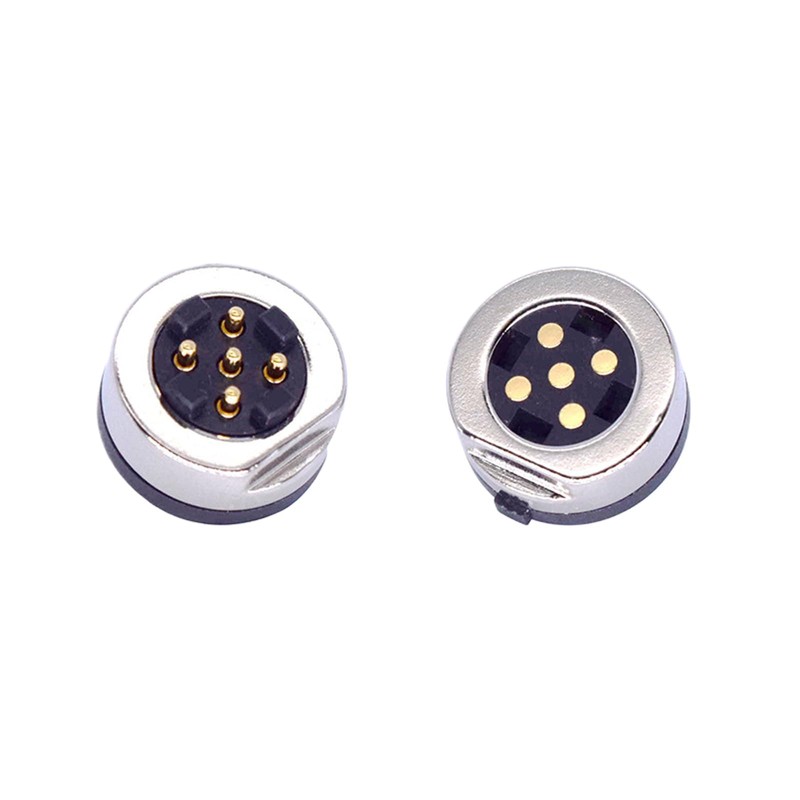 1Pair 2Pin/3Pin/4Pin/5Pin Round Strong Magnetic Pogo Pin Connector, DC Power