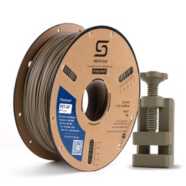 Siraya Tech Fibreheart PET-GF FDE Earth 3D Printing Filament, 1kg - 15% Glass Fiber Reinforced, Flat Dark Earth, UV Resistant, Low Moisture Absorption, High Strength for Industrial Applications