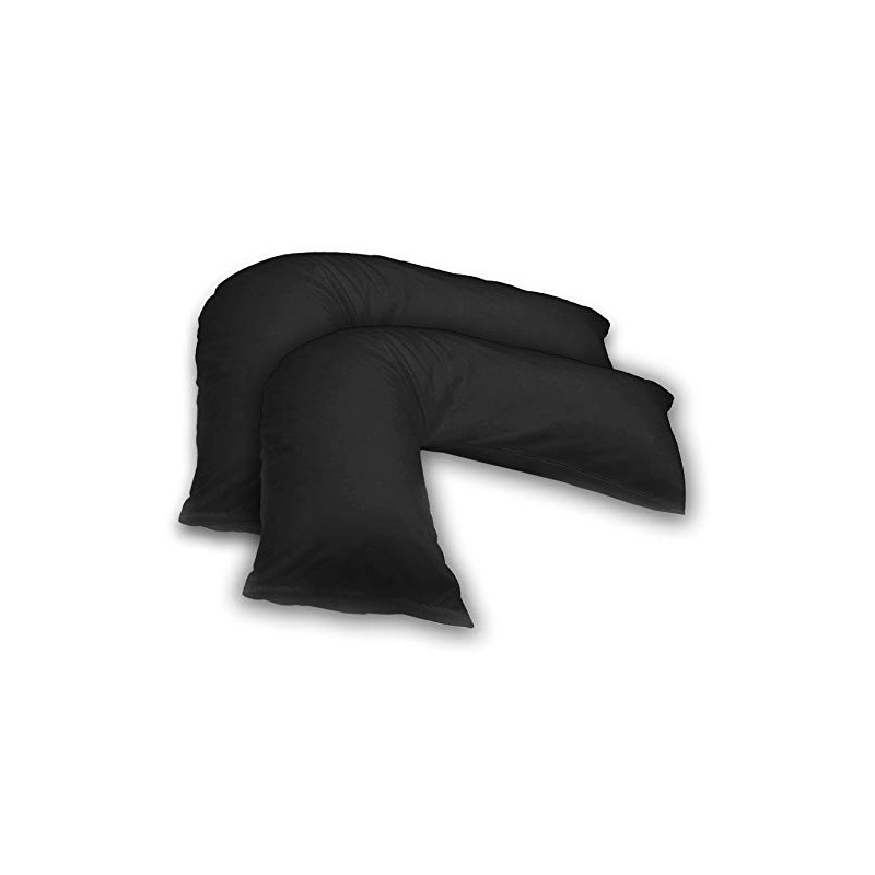 mFabrics Pack of 2 | Poly-Cotton Plain Dyed V Pillow