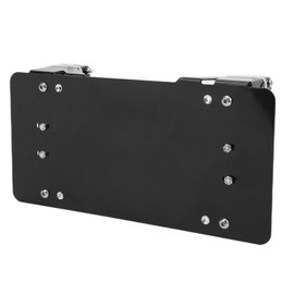 License Plate Bracket Black Stainless Steel Winch License Plate Holder for Cars Trucks Motorcycles