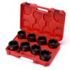 MIXPOWER 9 Pieces 3/4-Inch Drive Impact Socket Set, CR-MO, 6