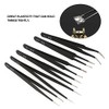 Pinzas Precisión Kit, 6 Piezas Pinzas ESD Conjunto, Tweezers de