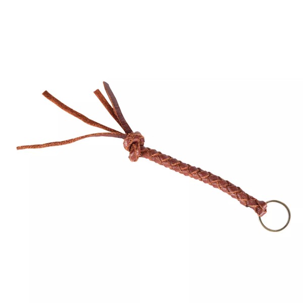 OHLAY OH Ohlay Genuine Leather Handmade Braided Key Ring Brown