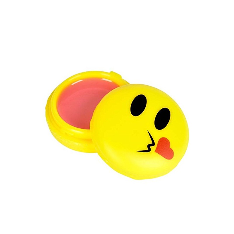RINCO (1 Dozen) 1.75" EMOTICON Emoji Face LIP GLOSS