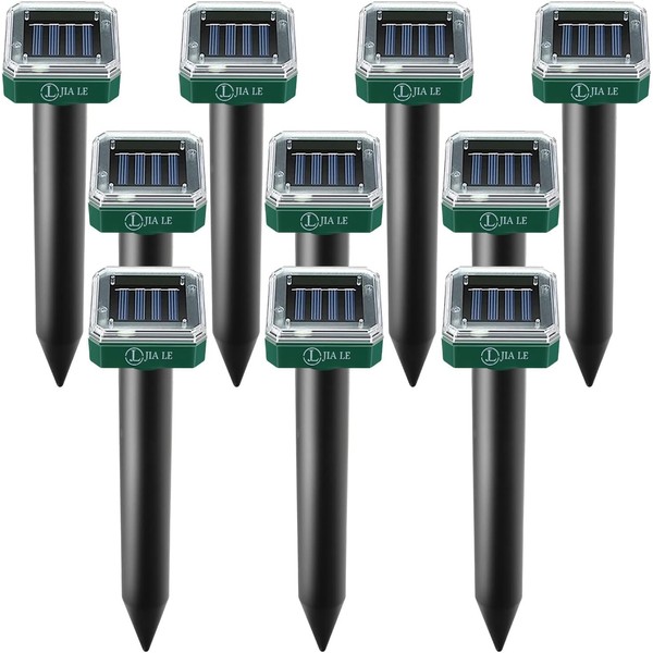 Mole Repellent Solar Powered 10 pk Gopher Repellent Solar Snake