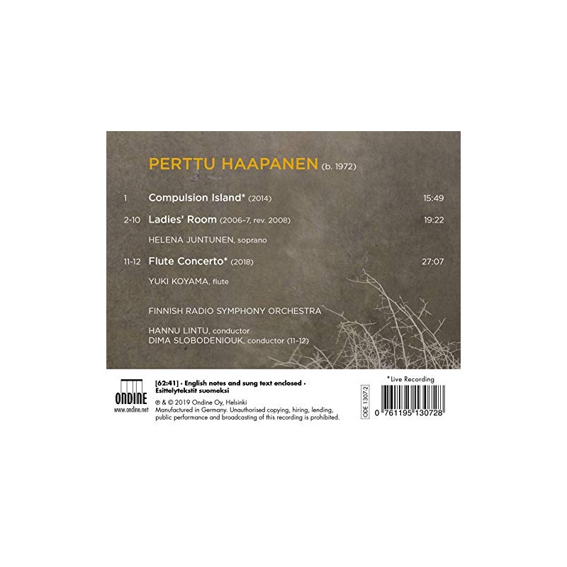 Haapanen: Flute Concerto; Ladies' Room; Compulsion Island