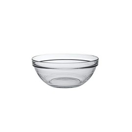 Duralex Glass Stackable Mixing Bowls/Prep Bowls Set of 6,Clear. 32¾ oz./ 6.75"
