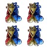 Foil Ceiling Decorations Multi Colour Christmas 2 Tone - Set