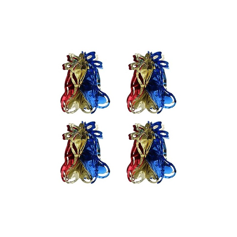 Foil Ceiling Decorations Multi Colour Christmas 2 Tone - Set