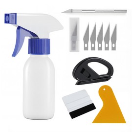 SINGARO SINGARO Car Window Film Kit, 5PCS Car Glass Protective Window Tinting Privacy Film Tools, Including Vinyl Scraper, Felt Scraper, Cutter with Blade, Film Cutter, Spray Bottle