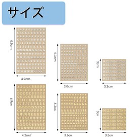 Alphabet Seals, 12 Pieces, 0.1 inch (3 mm), Resin, Metal, Nail Stickers, Alphabet, Waterproof, DIY Nail Stickers, Alphabet Stickers, Logo, Glitter, Uppercase and Lower Case Numbers, English Letters,