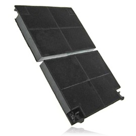 SPARES2GO Type EFF70 Charcoal Carbon Filter For Firenzi Cooker Hood Vent (193 x 135 x 20 mm, Pack of 2 Filters)