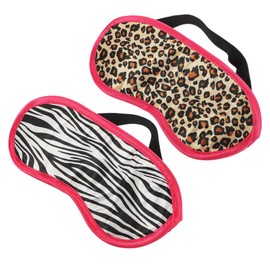 IWOWHERO Elastic Eye Masks 2 Pack Block Out Sleep Mask for Travel Light Blocking Pads Comfortable for Night