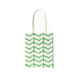 Bonamaison Printed Shopping Bag, Foldable, Fabric Bag with Two Long Handles, Size: 34 x 40 cm