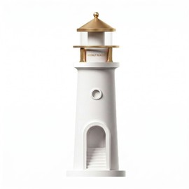 Sellwell Housewarming Gifts for New Home, Moon Lighthouse Lamp, Rechargeable Decorative Night Light for Bedroom Living Room Entryway Decor, Cozy Bedside Ambient Lamp for New Homeowners