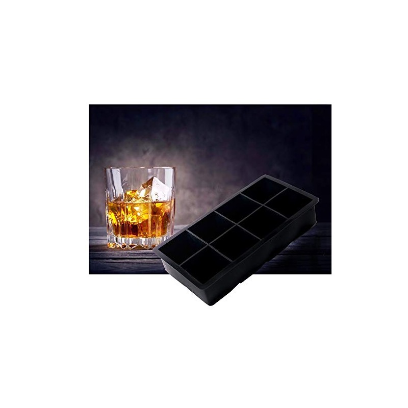 Slowton Moldes y Bandejas de Silicona para Hielo, Bandejas de