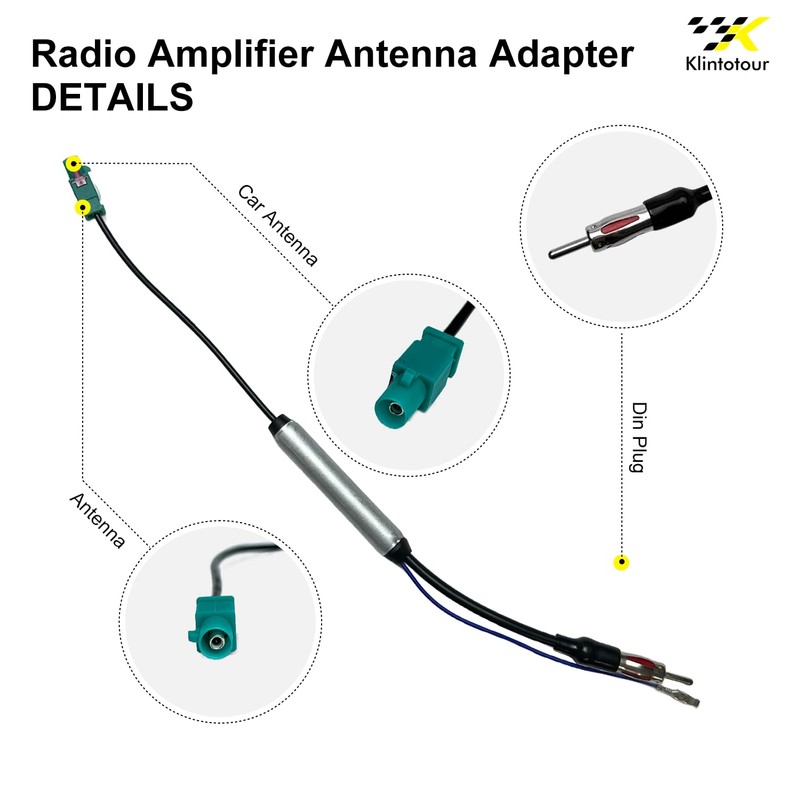 Radio Wiring Harness with Antenna Adapter Compatible with Chrysler 2015-2020/Dodge