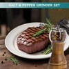 Pepper Grinder Set Classical Hand Shake Wood Manual Pepper Grinder,