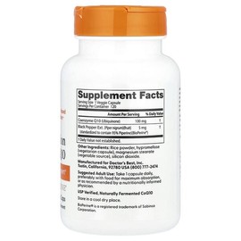 Doctor's Best, High Absorption CoQ10, BioPerine® Contains 100mg, 120 Veggie Capsules / Doctor's Best (닥터스베스트), 고흡수 CoQ10, BioPerine® 함유, 100mg, 베지 캡슐 120정