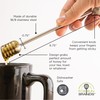 Fox Run Honey Dipper, Stainless Steel Honey Stirring Stick, 6.5"