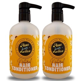 Black Canyon Home and Body Peace Love + Lotion Pistachio Pumpkin Scented Natural Hair Conditioner, 16 Oz (2 Pack)