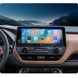 2025 Grand Highlander Screen Protector Compatible with 2024 2025 Toyota Grand Highlander Accessories 2025 Grand Highlander LE/XLE/Limited/Platinum Screen Protector Tempered Glass Touchscreen 12.3Inch