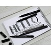 Uni Pin Fineliner Drawing Pen - Black, Dark Grey, Light