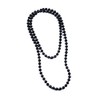 Mytoptrendz® Long Black Rope String Bead Necklace