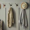 sourcing map 4 Pcs Tea Towel Clips with Cotton Loop