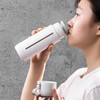 310ml Glass Cup with Lid Portable Dual Purpose Water Mug