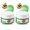 2 Pack Avocado Lip Scrub Set,Long Lasting Moisturizing Lip Scrubber