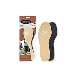 Natural Premium Leder LATEX Slim Insole Cream Colour For Shoes And Boots Extra Leather Comfortable Breathable (41/42 EU)