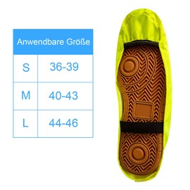 Nogsay Waterproof Overshoes Bicycle, Unisex Rain Overshoes Bicycle Waterproof, Rain Shoes Bicycle Covers, Rain Cover Gaiters for Cyclists with Reflectors, Bicycle Overshoes Rain