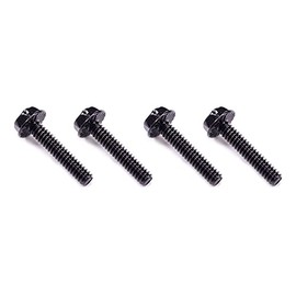 XSPC Radiator 18mm Screw Set for 15mm Fans, 6-32 UNC, Black, 16-Pack