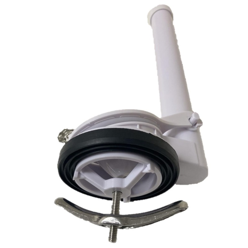 Flush valve assembly for One piece toilet, two inch flush