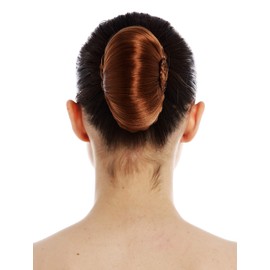 WIG ME UP - TYP-0063-P30 Hairpiece Bun Hair Bun Chignon Traditional Braided Oval Hair Rose Rust Brown Red Brown
