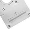 Router Table Insert Plate Aluminum Alloy Light Sturdy Precise Scale