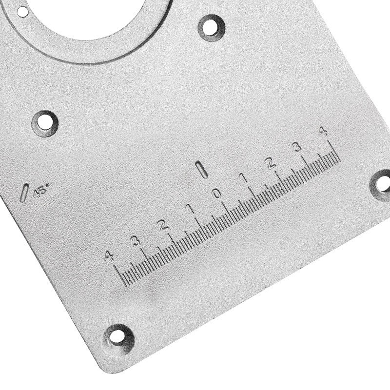 Router Table Insert Plate Aluminum Alloy Light Sturdy Precise Scale