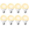 BUBO Globe Light Bulbs 60 Watt Equivalent, Vanity Light Bulbs