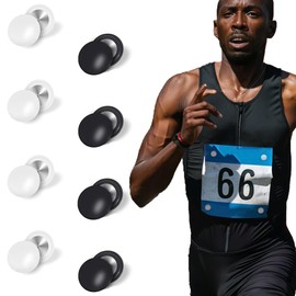 Iridsmole 8PCS Running Bib Magnets, Marathon Race Number Magnets, Race Bib Fix Magnet Clips for Running Triathlon Cycling