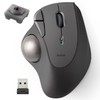 Elecom M-IT10DRABK Wireless Trackball Mouse, Wireless 2.4 GHz IST Series,