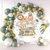 OERJU 7.2x7.2ft Safari Jungle Animals Oh Baby Round Backdrop Zoo