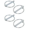cyclingcolors 4 x Folding Pins 12 mm x 55 mm Folding Pin Galvanised Lawn Mower Tractor