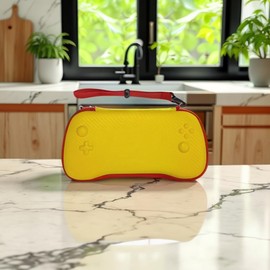 Petforu Carrying Case Organizer for RG556 /RG557 Handheld Game Console (Golden)