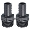 PATIKIL UPVC Barb Fitting Connector Air Gas Hose Brass Barb