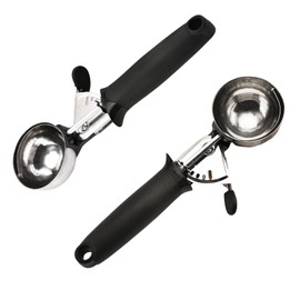 Professional Ice Cream Spoon, Hard Ice Cream Scoop, Ice Cream Scoop, for Digging Out Fruit Balls, Cookie Balls (Black)