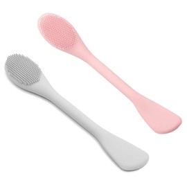 Silicone Face Scrubber Face Mask Applicator Facial Cleansing Brush,Pore Scrubber Pore Brush for Face Cleaning,(2 Pack)